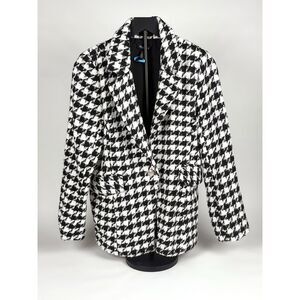 Ellen Tracy Houndstooth Blazer Jacket